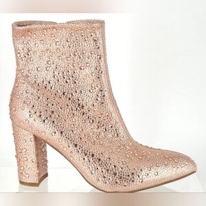 Size 6.5 - New TOP MODA Rhinestone Block Heel